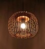 Zura Bubble Pressed Brown Hanging Light