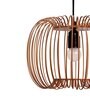 Zura Bubble Pressed Brown Hanging Light