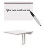 Zuri Wall Mounted Table in White Finish