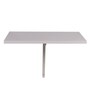 Zuri Wall Mounted Table in White Finish