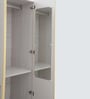 Zurich High Gloss 5 Door Wardrobe In White Colour With Locker
