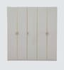 Zurich High Gloss 5 Door Wardrobe In White Colour With Locker