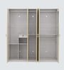 Zurich High Gloss 5 Door Wardrobe In White Colour With Locker