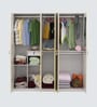 Zurich High Gloss 5 Door Wardrobe In White Colour With Locker