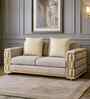 Zurich Italian Fabric 2 Seater Sofa In Cream Color