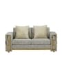 Zurich Italian Fabric 2 Seater Sofa In Cream Color