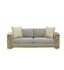 Zurich Italian Fabric 3 Seater Sofa In Cream Color