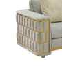 Zurich Italian Fabric 3 Seater Sofa In Cream Color