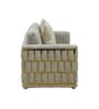 Zurich Italian Fabric 3 Seater Sofa In Cream Color