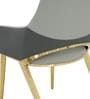 Zurich Italian Leatherette Dining Chair In Grey Color