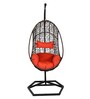 Zurich Wicker Swing In Black Finish