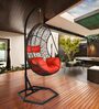 Zurich Wicker Swing In Black Finish