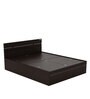 Zurina King Size Bed in Wenge Finish with Box Storage