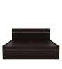 Zurina King Size Bed in Wenge Finish with Box Storage