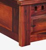 Zurndorf Sheesham Wood Queen Size Bed in Honey Oak Finish With Box Storage