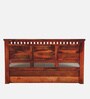 Zurndorf Sheesham Wood Queen Size Bed in Honey Oak Finish With Box Storage