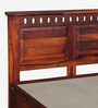 Zurndorf Sheesham Wood Queen Size Bed in Honey Oak Finish With Box Storage
