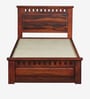 Zurndorf Sheesham Wood Single Bed in  Honey Oak Finish