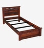 Zurndorf Sheesham Wood Single Bed in  Honey Oak Finish