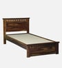 Zurndorf Sheesham Wood Single Bed in  Provincial Teak Finish