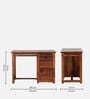 Zurndorf Sheesham Wood Writing Table in Scratch Resistant Honey Oak Finish