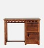 Zurndorf Sheesham Wood Writing Table in Scratch Resistant Honey Oak Finish
