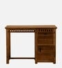 Zurndorf Sheesham Wood Writing Table in Scratch Resistant Provincial Teak Finish Zurndorf Sheesham Wood Writing Table in Scratch Resistant Provincial Teak Finish