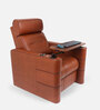 Zuum Leather Motorized 1 Seater Recliner in Whiskey Tan Colour