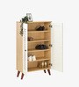 Zuvio 2 Door Shoe Rack In Oak Finish
