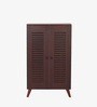 Zuvio 2 Door Shoe Rack In Rosewood Finish
