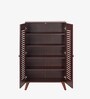 Zuvio 2 Door Shoe Rack In Rosewood Finish