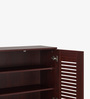 Zuvio 2 Door Shoe Rack In Rosewood Finish