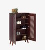 Zuvio 2 Door Shoe Rack In Rosewood Finish