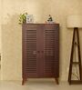 Zuvio 2 Door Shoe Rack In Rosewood Finish