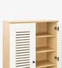 Zuvio 2 Door Shoe Rack In White Finish