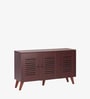 Zuvio 3 Door Shoe Rack In Rosewood Finish
