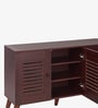 Zuvio 3 Door Shoe Rack In Rosewood Finish