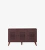 Zuvio 3 Door Shoe Rack In Rosewood Finish