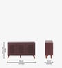 Zuvio 3 Door Shoe Rack In Rosewood Finish