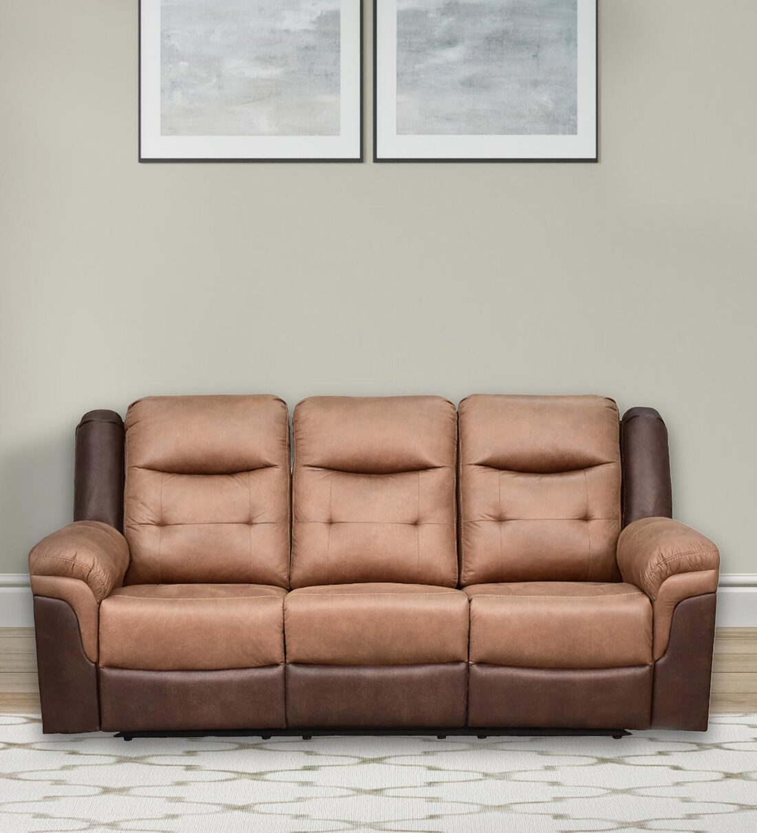 Buy Zex Fabric 3 Seater Motorized Recliner In Brown And Coffee Colour At 55 Off By Royaloak 1505