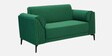Zyra Waterproof Velvet 2 Seater Sofa In Emerald Green Colour