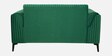 Zyra Waterproof Velvet 2 Seater Sofa In Emerald Green Colour