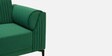 Zyra Waterproof Velvet 2 Seater Sofa In Emerald Green Colour
