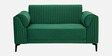 Zyra Waterproof Velvet 2 Seater Sofa In Emerald Green Colour