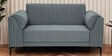 Zyra Waterproof Velvet 2 Seater Sofa In Fossil Grey Colour