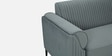 Zyra Waterproof Velvet 2 Seater Sofa In Fossil Grey Colour