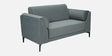 Zyra Waterproof Velvet 2 Seater Sofa In Fossil Grey Colour