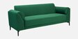 Zyra Waterproof Velvet 3 Seater Sofa In Emerald Green Colour