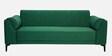 Zyra Waterproof Velvet 3 Seater Sofa In Emerald Green Colour