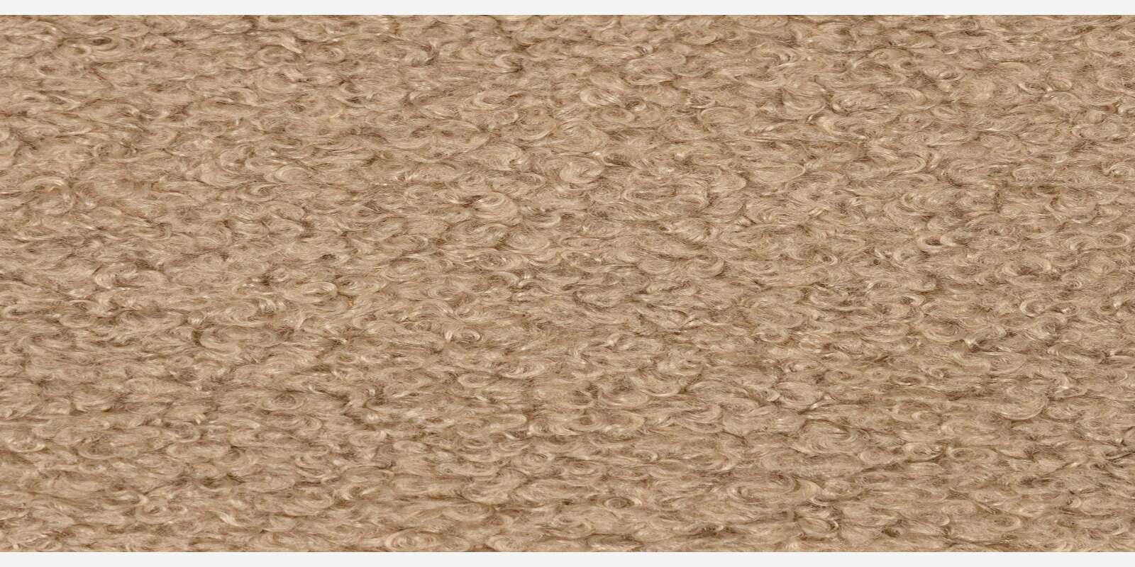 Zyra Boucle Fabric 2 Seater Sofa In Beige Colour